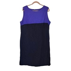 SL Fashions Colorblock Sleeveless Dress Plus Size 18W